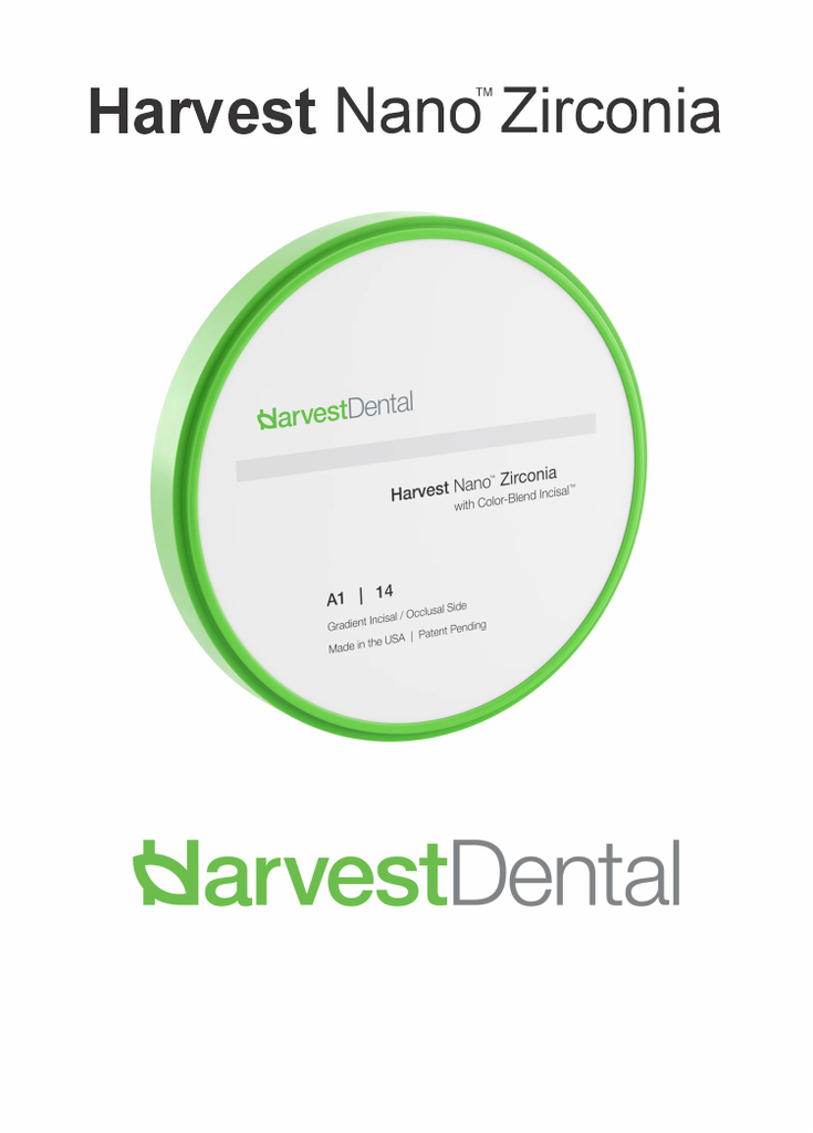Harvest Dental 98mm Nano™ Zirconia Disc