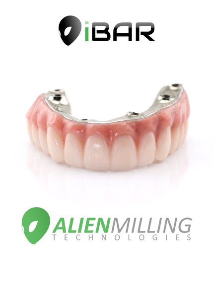Alien iBar HT - Full Arch Zirconia with Titanium Bar Support – Alien ...