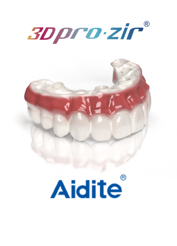 3D Pro Zir Implant Full Arch Hybrid Zirconia