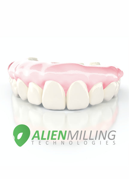 Alien Full Arch Hybrid Zirconia Bridge - $599 – Alien Milling Technologies